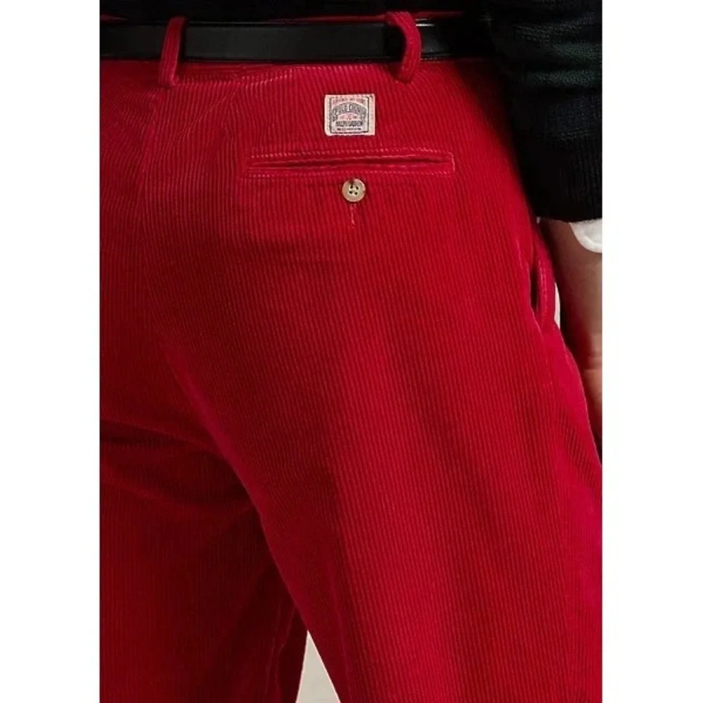 Polo Ralph Lauren Whitman Relaxed Fit Corduroy Pants Men's 38x32‎ Red NWT